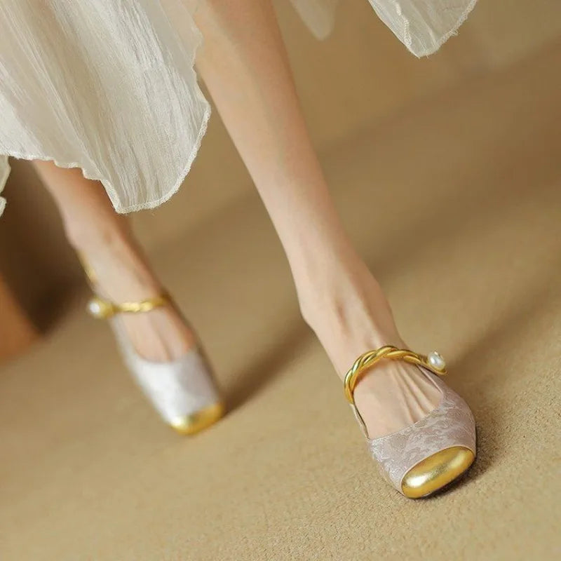 Myrtle | Open-Heel Court Shoes