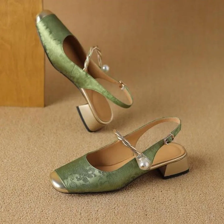 Myrtle | Open-Heel Court Shoes
