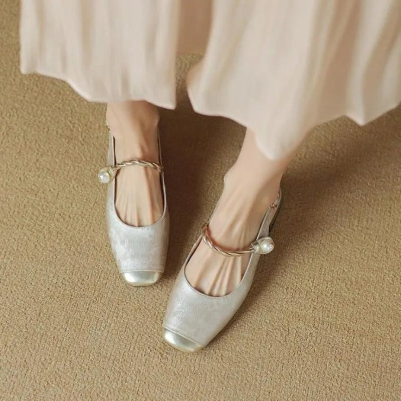 Myrtle | Open-Heel Court Shoes