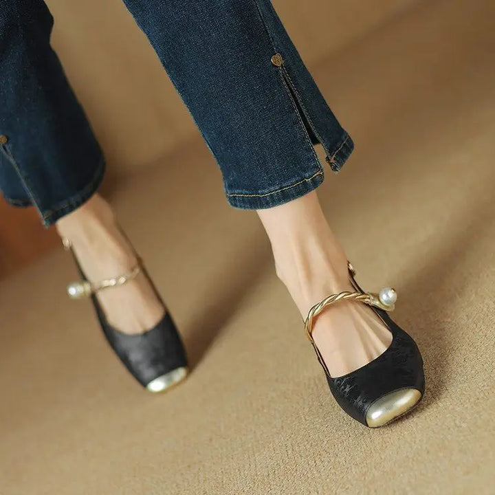 Myrtle | Open-Heel Court Shoes