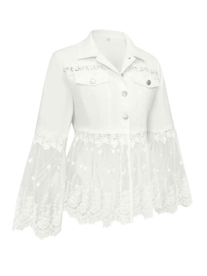 Addison | Lace-Panel Jacket