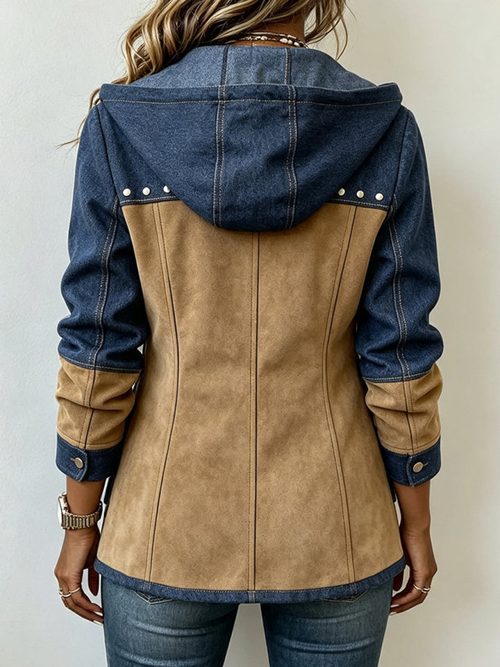 Ava | Patchwork Hooded Jacket
