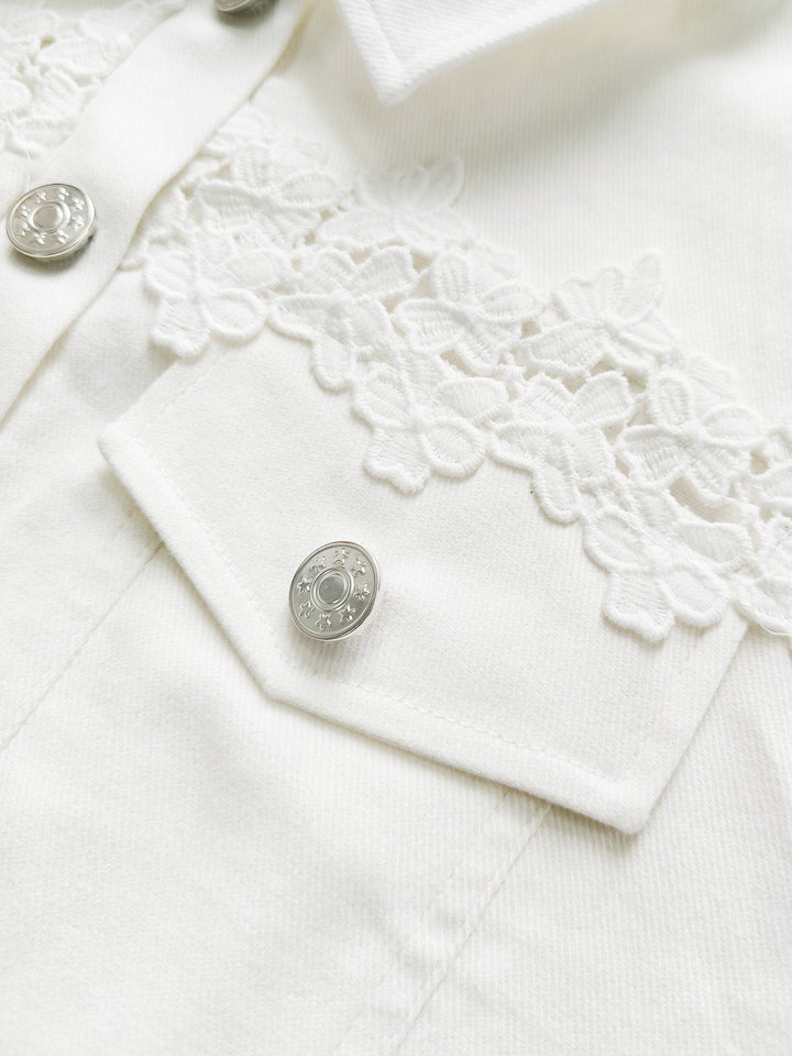 Addison | Lace-Panel Jacket