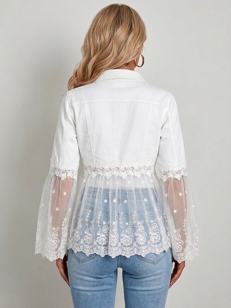 Addison | Lace-Panel Jacket