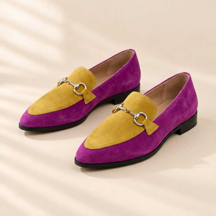 Juliet | Suede Snaffle Loafers