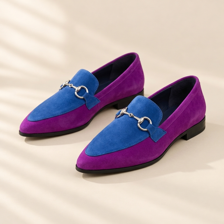 Juliet | Suede Snaffle Loafers