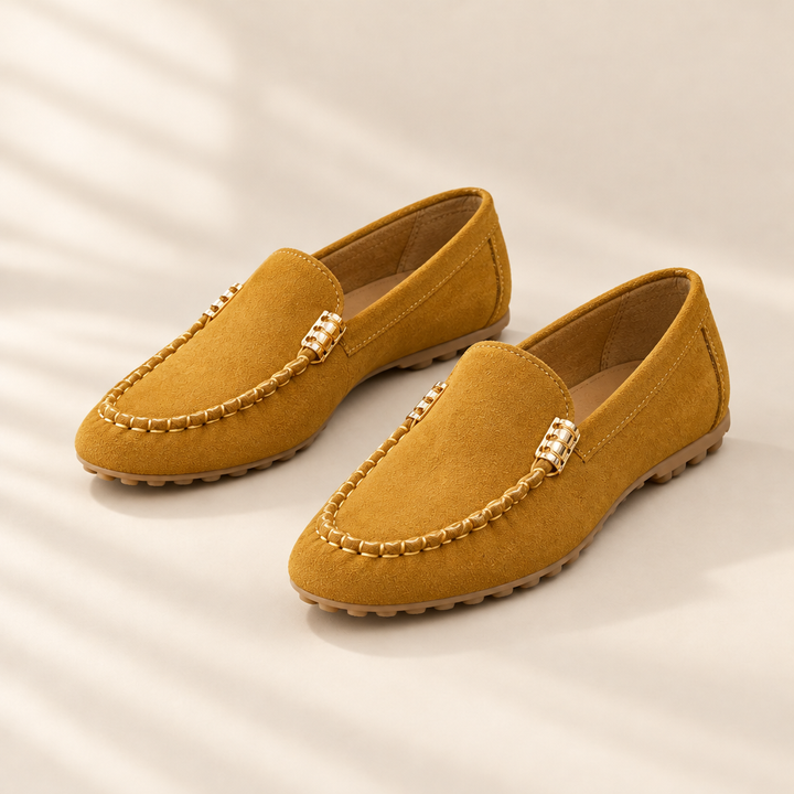 Linda | Suede Driving Loafers