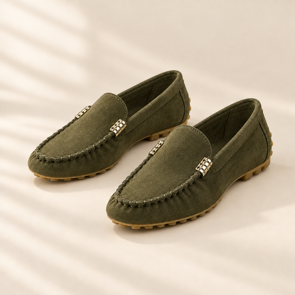 Linda | Suede Driving Loafers
