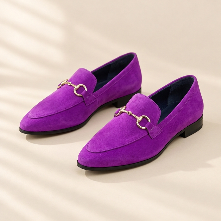 Juliet | Suede Snaffle Loafers