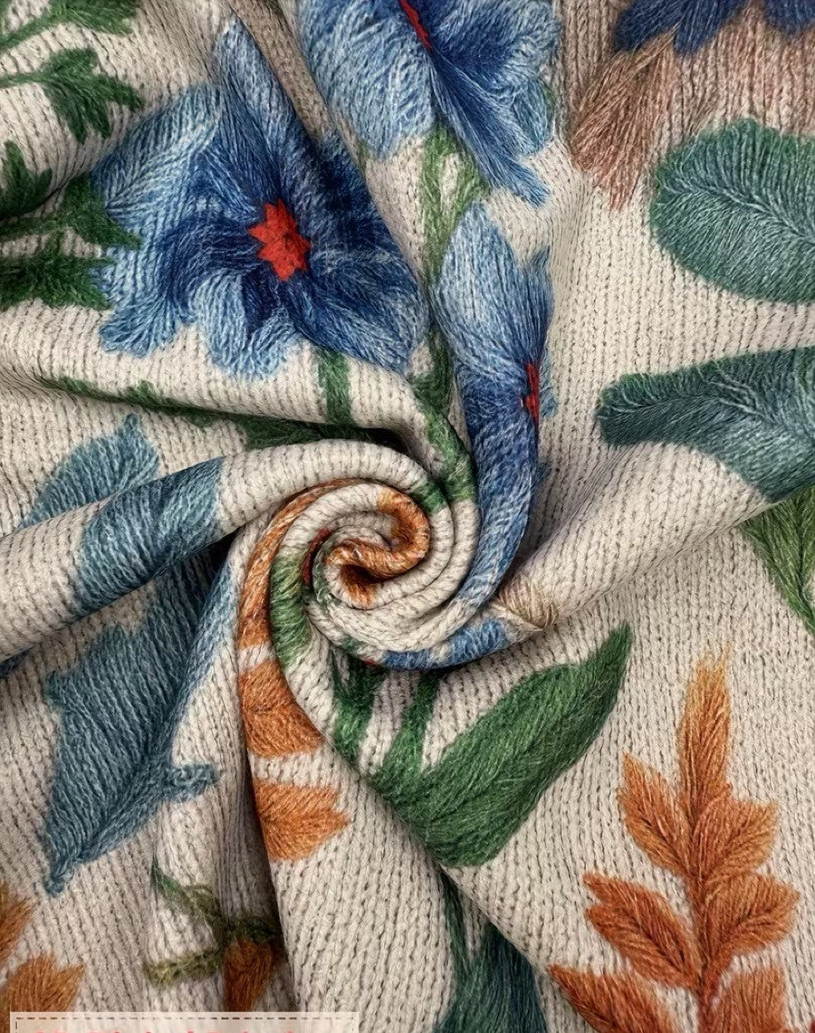 Elise - Botanical Garden Floral Zip Cardigan