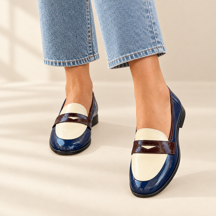 Tilly | Contrast Trim Loafers