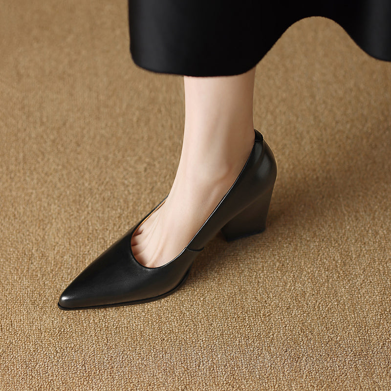 Vera | Elegant Structured Court Shoes